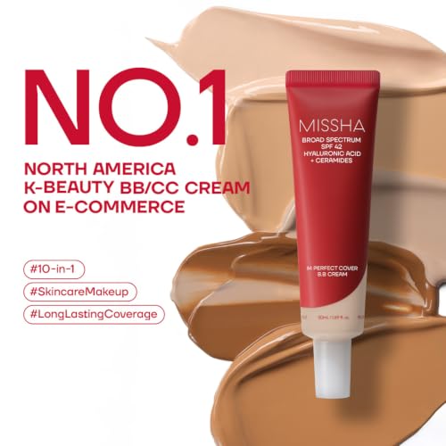 Korean BB Cream & Cushion Foundation Set - Dewy, Natural Finish, SPF 42 PA++