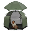 Portable Baby Play Yard with Canopy and Mesh Sides - Travel & Indoor Use