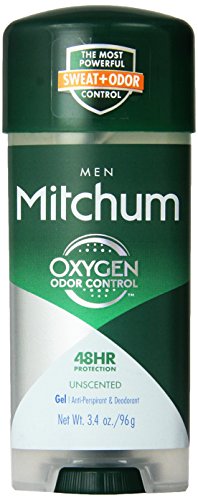 Mitchum Advanced Control Unscented Gel Deodorant 3.4 oz Pack of 6