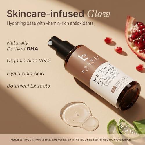 Natural Self Tanning Serum for Face - Organic & Anti-Aging