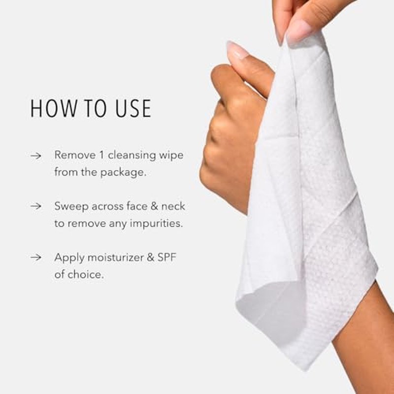 HydroPeptide HydroActive Cleanser, Micellar Facial Cloths, Cleanses Makeup, Dirt, and Excess Oil and Hydrates, 1 Pack (30 Cloths)