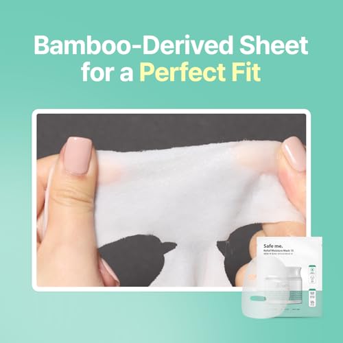 Hydrating Bamboo Sheet Mask with Hyaluronic Acid & Raspberry Extract - 10 Pack