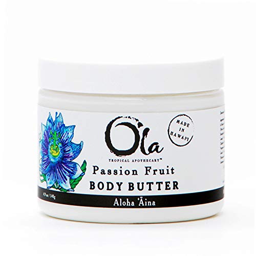 Passion Fruit Body Butter ? Moisturizing with Pure Coconut Oil and Hawaiian Plant Extracts - Ideal for Dry Skin - 5.6oz