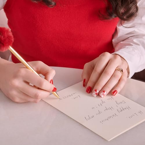KISS imPRESS Valentine¡¯s Day Press On Nails, ¡®Full Heart¡¯, Red, Short Squoval, No Glue Needed, Up to 10-Day Superior Hold, Includes 30 Fake Nails, Prep Pad, Mini Nail File & Manicure Stick