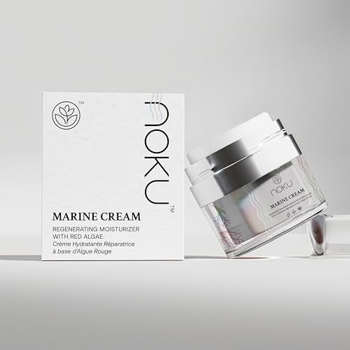 Noku Marine Cream 50ml - Hydrating Anti-Aging Face Moisturizer with Red Algae & Vegan Collagen