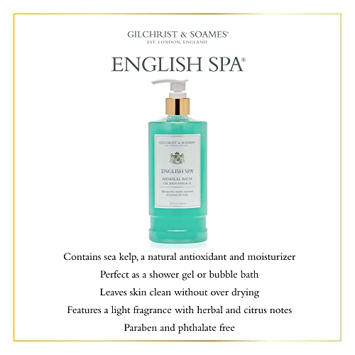 Gilchrist & Soames English Spa Shower Gel & Body Wash 15.5oz - Citrus & Herbal, Paraben-Free - Variation: English Spa, 1 Pack
