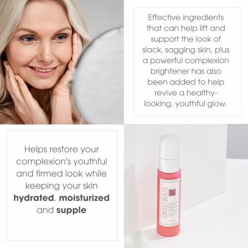 Consult Beaute Champagne Lift Firming Serum for Face & Sagging Skin 2 Oz