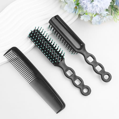 200 Pack Black Hair Brush and Comb Set - Individually Wrapped for Hygiene & Travel - Variation: 200 Count Pack