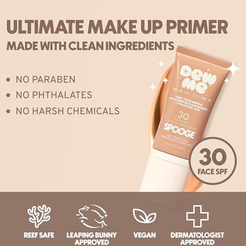 Mineral Sunscreen SPF 30 with Tinted Glow - Hydrating Zinc Sunblock, 1.7oz