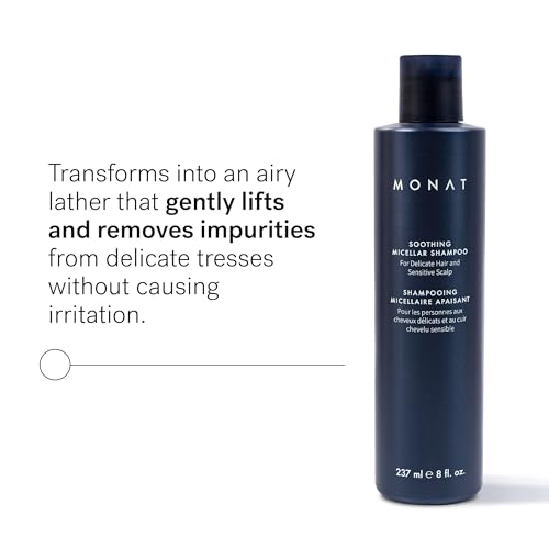 MONAT Micellar Shampoo for Sensitive Hair & Scalp, Gentle Cleansing 237ml