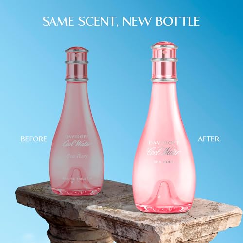 Davidoff Cool Water Sea Rose Eau de Toilette 3.3 Fl Oz - Floral Perfume for Women - Long-Lasting Fragrance with Nashi Pear & Peony