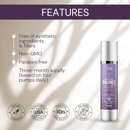 Bioidentical Hormone Support Cream with Vitamin D3 & K2 - 3.6oz Max Strength Pump