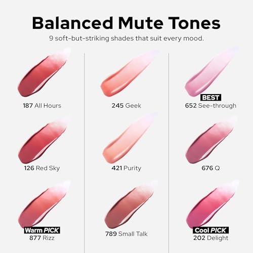 Unseen Balloon Tint ? Buildable Color, Long Lasting Glossy Lip Stain, Lightweight Lip Gloss (789 Small talk, 0.11 oz)
