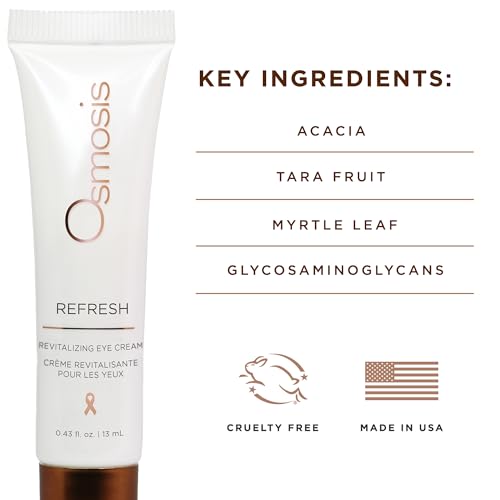 Osmosis Refresh Eye Cream for Puffiness & Fine Lines - Peptides, 0.43 Fl Oz
