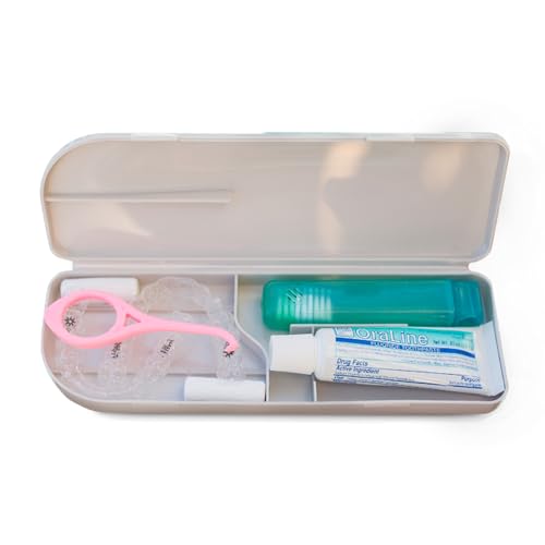 Dental Retainer Travel Case with Toothbrush & Accessories - Silicone Oral Care Kit