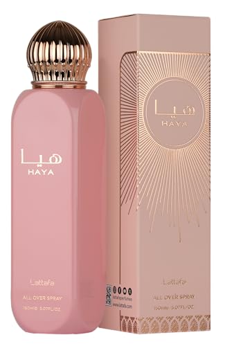 Lattafa Haya Fruity Floral Long-Lasting Women’s All Over Spray 5.07 Fl Oz
