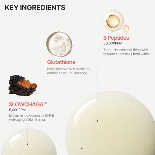 Glow & Firm Face & Eye Serum with Peptides and Niacinamide - Hydrating Korean Skincare