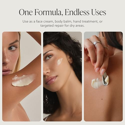 Face + Body Balm, Grass-Fed Tallow Moisturizer for Dry, Cracked, Sensitive Skin with Emu Oil, Natural and Organic Balm with Skin Nourishment, Non-toxic, Made in USA