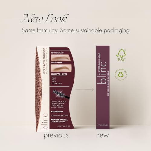 Eyebrow Mousse - Volumizing Tinted Brow Gel for Natural, Waterproof Finish - Dark Blonde