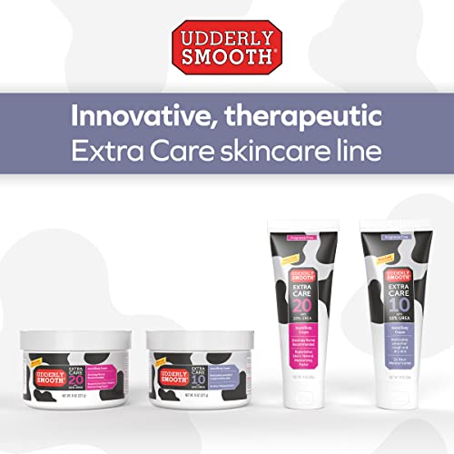Udderly Smooth Extra Care Hand Body & Foot Cream with 10% Urea - 8 oz Pack of 2 Jar