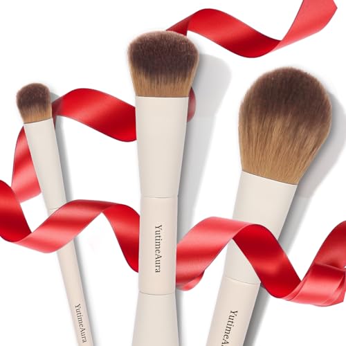 Ceamy Makeup Brush Set 10pc - Dual-Ended Vegan Brushes for Face & Eyes