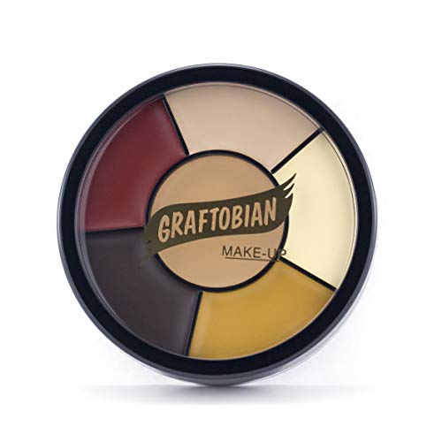 Zombie Makeup Wheel with 6 Colors for Theatrical & Halloween Effects