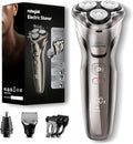 Cordless Electric Razor for Men 3-in-1 Shaver Waterproof Trimmer - Silver