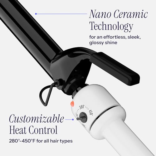 Hot Tools Pro Artist Nano Ceramic 1-Inch Curling Iron - Professional Styling Tool