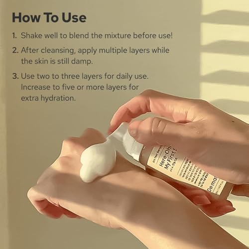 De:maf Hydrating Face Serum with Hyaluronic Acid & Barrier Support, Korean Glow, 15.22 fl oz Refill