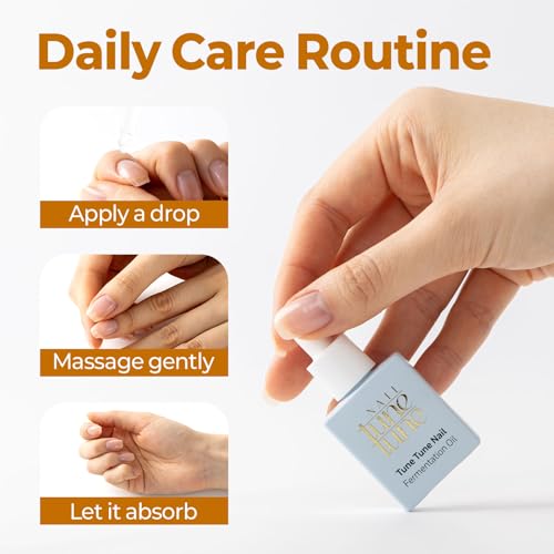 TuneTune Fermented Korean Cuticle Oil 8ml - Lightweight Nail & Cuticle Moisturizer - Pack of 1