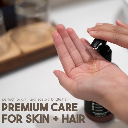 Organic Castor Oil for Skin & Hair - 16 oz Cold Pressed, USDA Certified, Hexane-Free, Unrefined