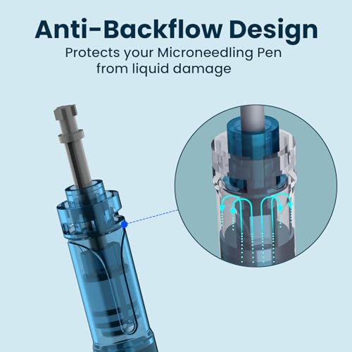 15 Pcs Microneedling Pen Cartridges for Dr Pen A11 M8S 0.25mm Home Use