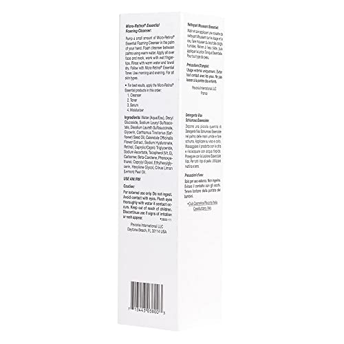 Pevonia Micro-Retinol Essential Foaming Cleanser, 4 Fl Oz