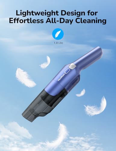 Handheld Cordless Vacuum Cleaner - 24KPa Pet Hair Car & Home Use - Muted
