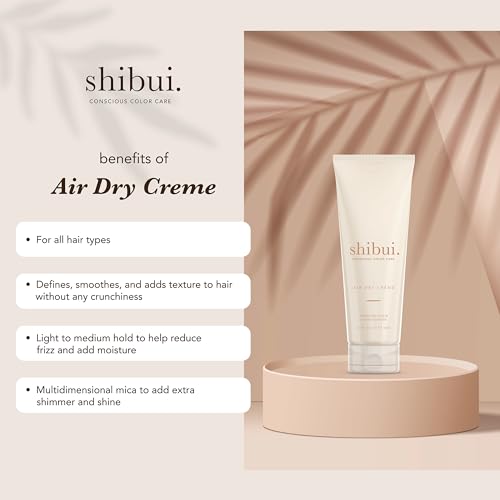 Shibui Air Dry Hair Cream for Frizz Control & Shine - 6 Oz