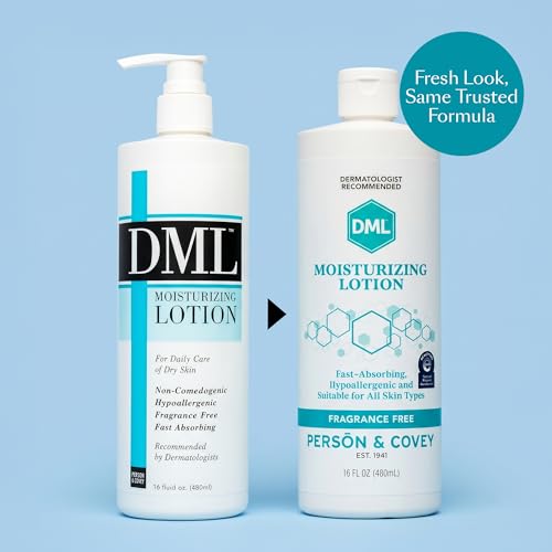 Unscented Moisturizing Lotion 16 Fl Oz Pack of 2 - Gentle Hydrating Body Care