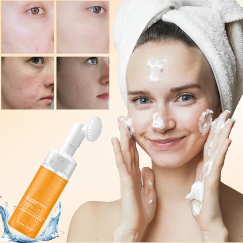 Turmeric Wash and Care Two Piece Set, Tuemeric Facial Cleanser & Turmeric Soap Combo, Turmeric Cleansing Mousse,For All Skin Types £¨1PCS Turmeric Wash+1PCS Turmeric Soap£©