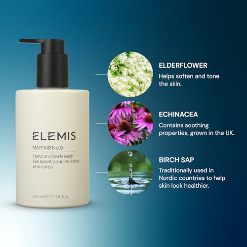 ELEMIS Mayfair No.9 Hand & Body Wash 1 Fl Oz - Hydrating, Refillable, Unisex