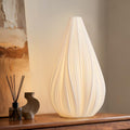 RONDURE Flora Ceramic Table Lamp - Handcrafted Modern Bedside & Living Room Light