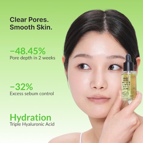 Hydrating Pore Minimizer Serum for Oily Sensitive Skin - Sebum Control & Skin Smoothing, 1 fl oz