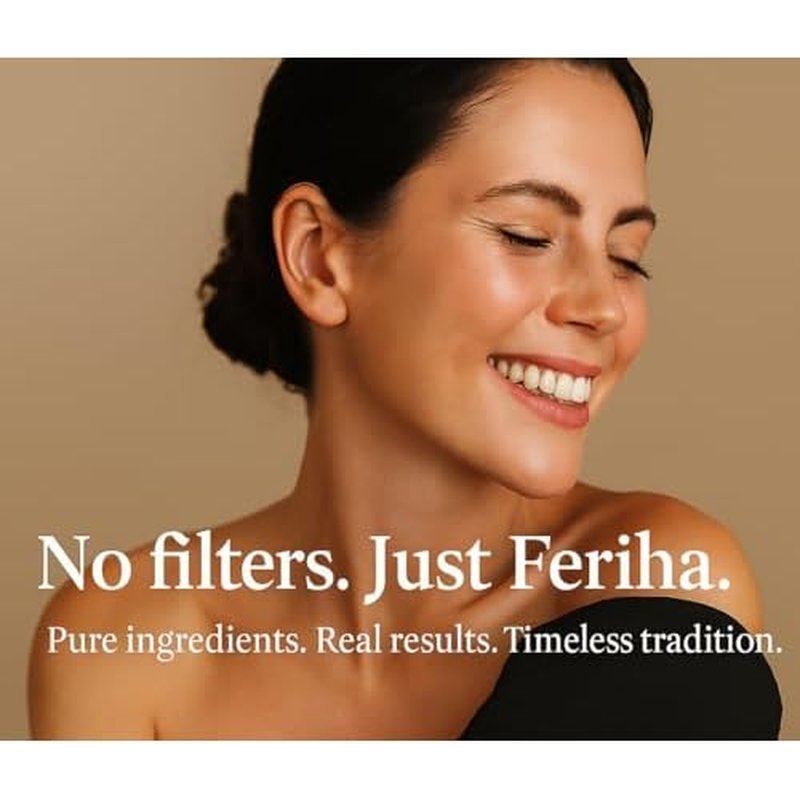 FERIHA Premium Moroccan Black Soap with Organic Argan Oil, 100% Authentic, Artisan Beldi Soap - Sourced, Crafted & Packed in Morocco - Traditional Hammam Formula