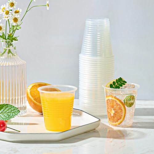 Disposable Plastic Cups 5oz Clear Tumblers - 2500 Pack, Party & Event Use - PP-2500Pack-5oz