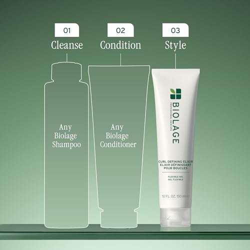 Biolage Curl Defining Elixir - Medium Hold Frizz Control & Shine - 5.1 Fl Oz