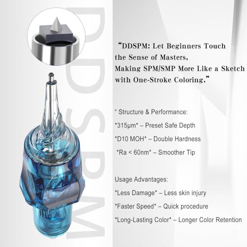 Diamond-Like Material Permanent Makeup Needle Cartridge for Microblading & Scalp Micropigmentation
