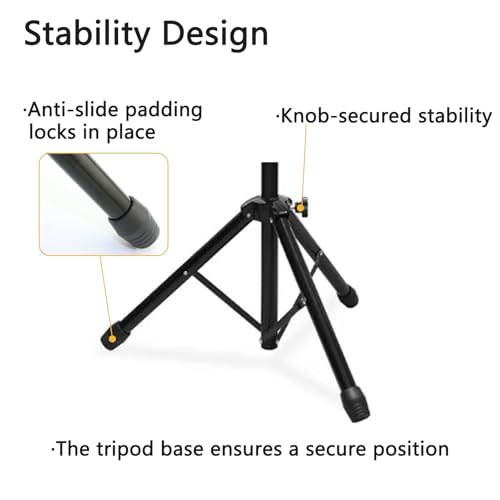LEEYUKA Tattoo Arm Rest Stand with Tray Tattoo Chair for Client Adjustable Height Sponge Pad Tripod Base Equipment Supplies