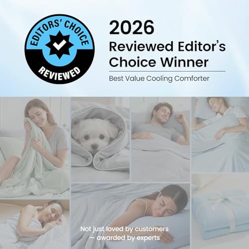 Cooling Comforter for Hot Sleepers Twin Size - Gray, Breathable & Soft