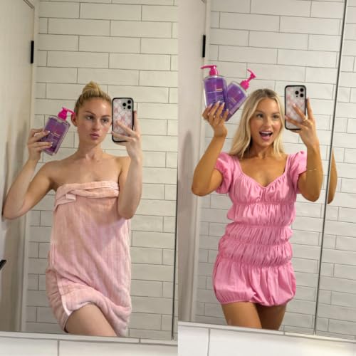 B.TAN Next Level Dark Self Tanner Kit 2-Pack - Mousse & Clear Gel with Tanning Mitt