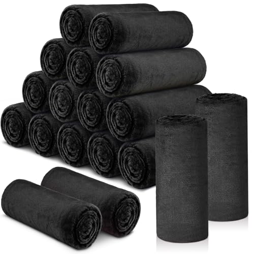 Bulk Wedding Gift Throw Blankets Set - 18 Soft Flannel Coverlets for Guests