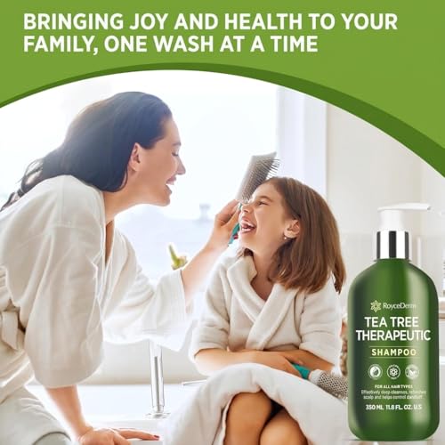 Roycederm Tea Tree Anti-Dandruff Shampoo 2 Pack for Dry Itchy Scalp