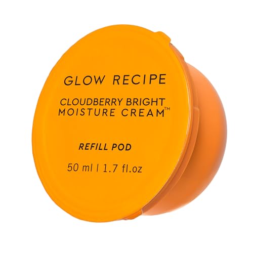 Glow Recipe Cloudberry Bright Cream Refill Pod – Hydrating Korean Face Moisturizer for Brightening & Skin Barrier Repair